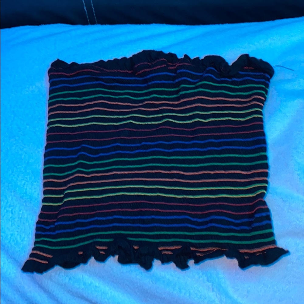 Rainbow Stripe Tube Top 🌈